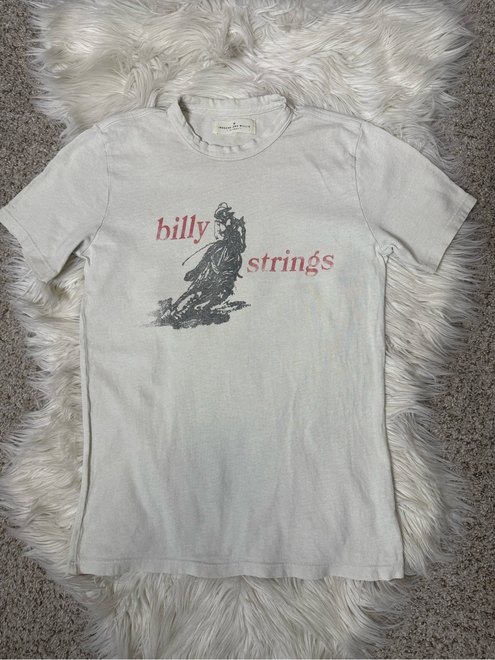imogene + willie Light Cream Billy Strings Graphic Tee XXS